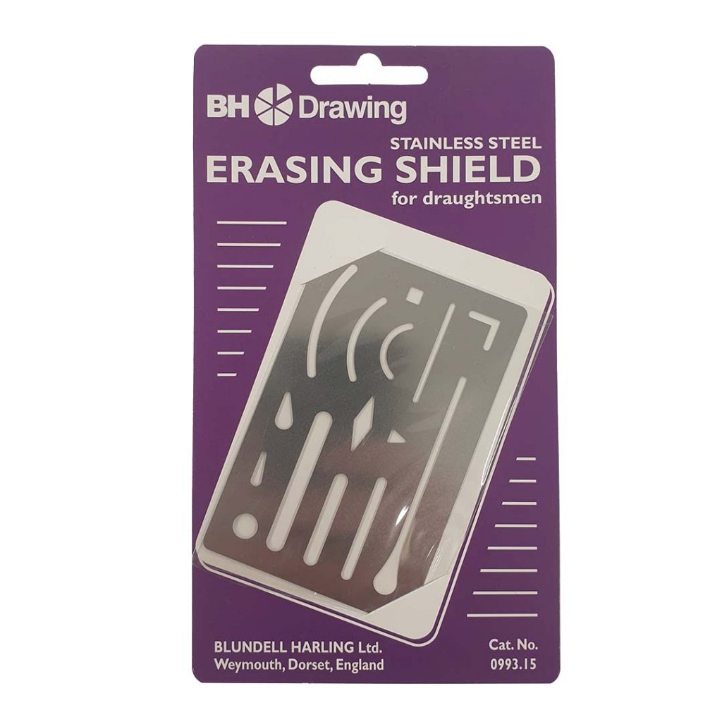 Stainless Steel Erasing Shield Edinburgh Stationery Shop