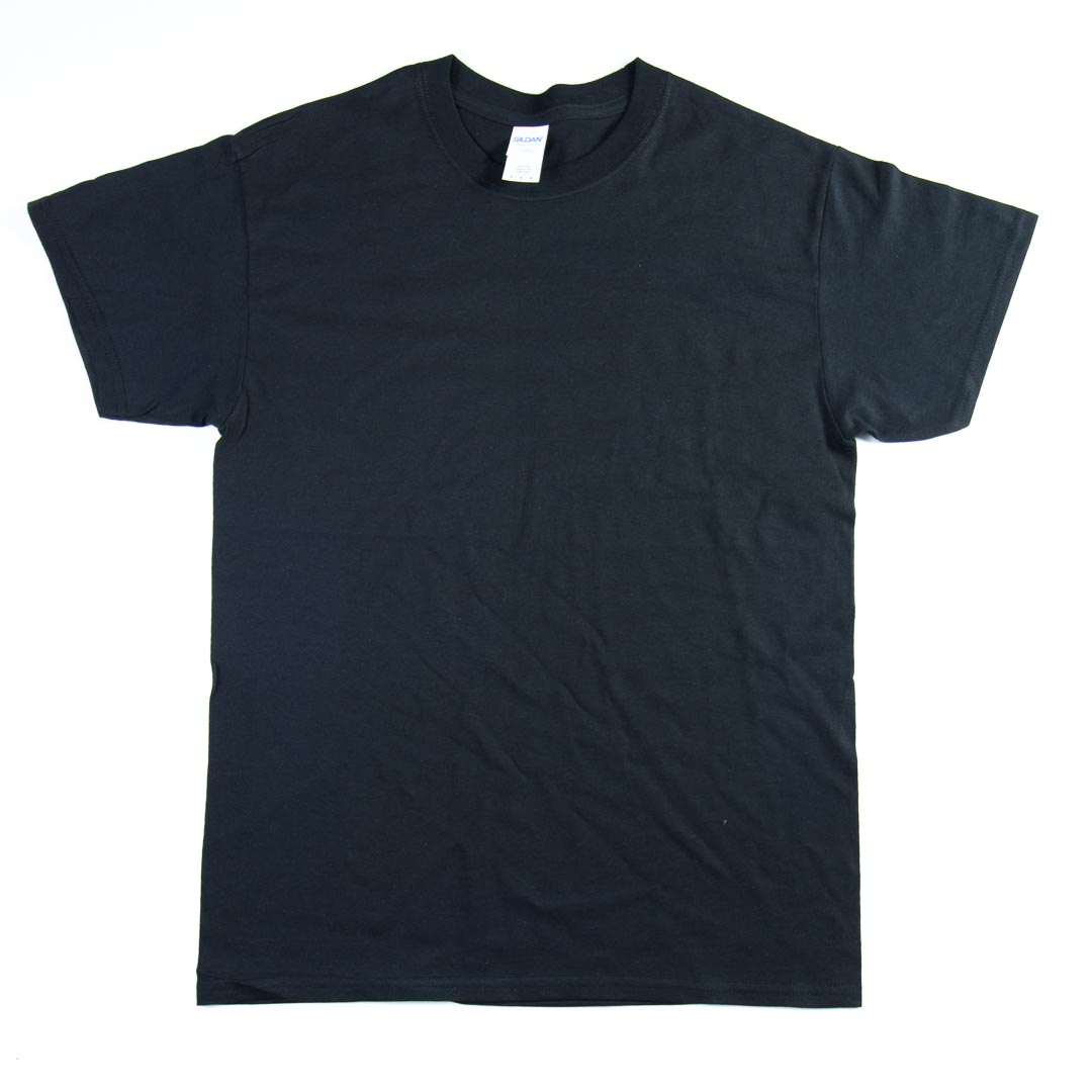 Gildan | Black unisex t-shirt (100% cotton) - Edinburgh Stationery Shop